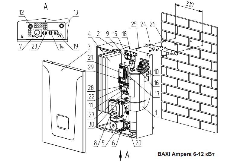 Baxi Ampera. Электрокотел бакси. Котел Baxi Ampera 9. Котел электрический Baxi Ampera 6.